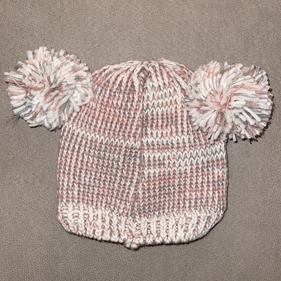 Pink Owl Pom Pom Knitted Hat - Picture 2 of 3
